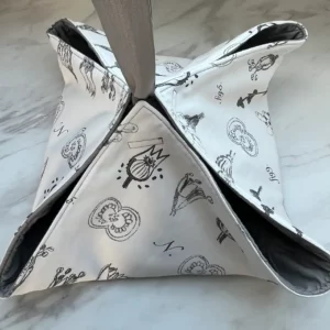 Sacatarte « Fleurs grises »